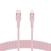 Kabel BoostCharge USB-C/Lightning Silikonowy w oplocie 2m różowy