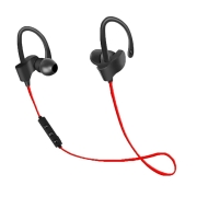 Słuchawki Bluetooth sportowe Czarno-czerwone