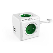 Przedłużacz allocacoc PowerCube Extended USB 2402GN/FREUPC (1,5m; kolor zielony)