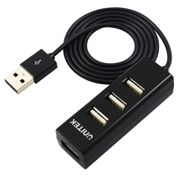 Unitek Y-2140 hub 4x USB 2.0 mini - czarny-13162775