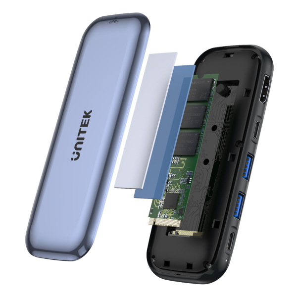 Unitek Storage Hub USB-C dyski M.2, HDMI, PD 100W-13163435