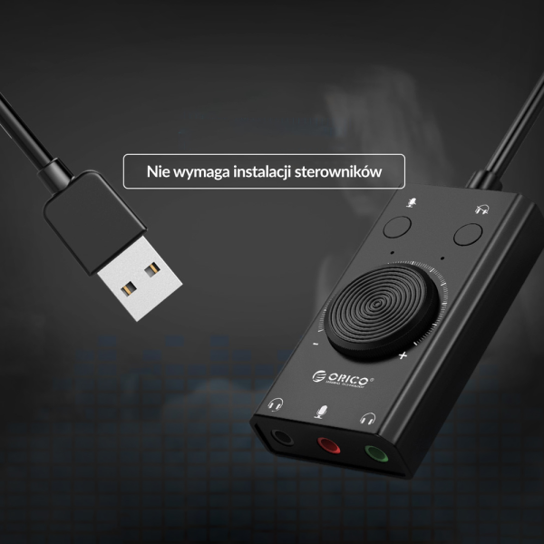 Orico Karta dźwiękowa na USB, regulacja głośności-13164154