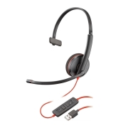 Słuchawki z mikrofonem Poly BLACKWIRE C3210 USB-A BLACK