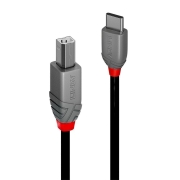 Kabel USB 2.0 LINDY Type C/B M/M Anthra Line 2m do drukarki czarny