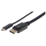 Kabel adapter Manhattan USB-C 3.1 / DisplayPort 4K*60Hz 1m czarny
