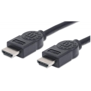 Kabel Manhattan HDMI / HDMI 4K*30Hz M/M Ekranowany 10m czarny