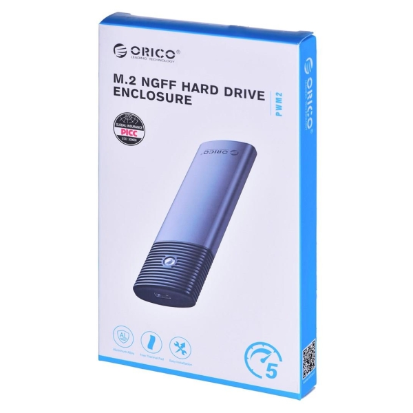 ORICO OBUDOWA DYSKU M.2 NVME USB-C 10 GBPS, CZARNA-15179945