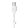 Belkin USB-A - Lightning silicone 2M White-16852968