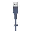 Kabel BoostCharge USB-A do Ligtning silikonowy 2m, niebieski-16852973