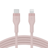 Kabel BoostCharge USB-C do Lightning silikonowy 2m, różowy-16853035