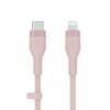 Kabel BoostCharge USB-C do Lightning silikonowy 2m, różowy-16853036