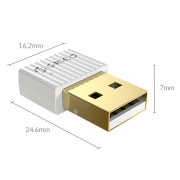 Orico Adapter Bluetooth 5.0 USB-A biały