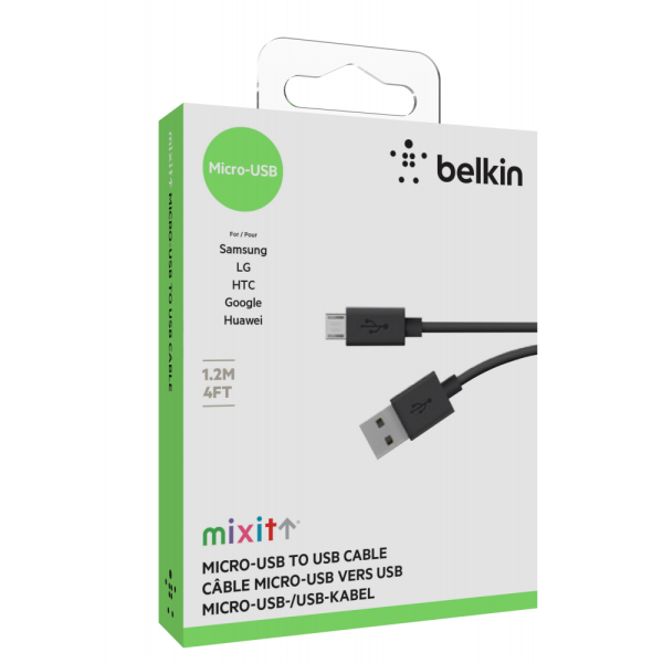 Belkin MIXIT UP Micro-USB to USB ChargeSync BLK-16850403