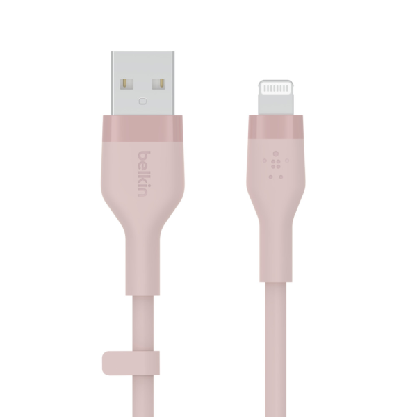 Kabel BoostCharge USB-A do Lightning silikonowy 1m, różowy-16852957