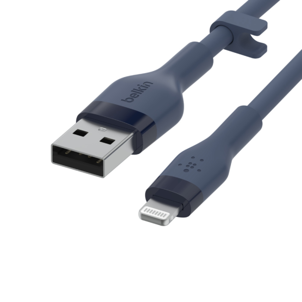 Kabel BoostCharge USB-A do Ligtning silikonowy 2m, niebieski-16852969