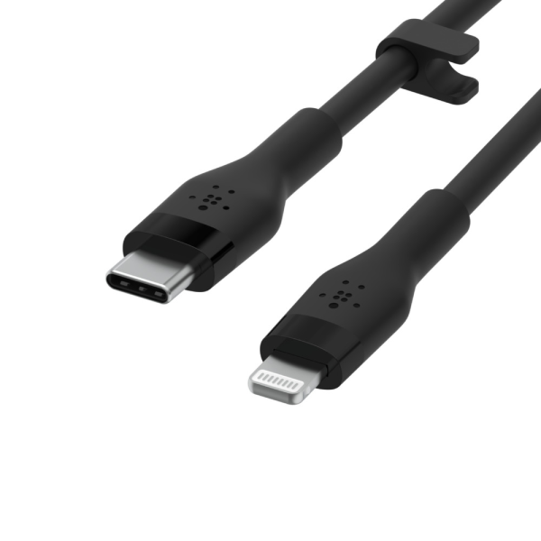 Belkin USB-C - Lightning silicone 1M Black-16852998