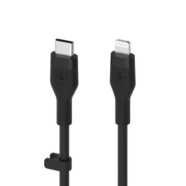 Belkin USB-C - Lightning silicone 2M Black-16853019