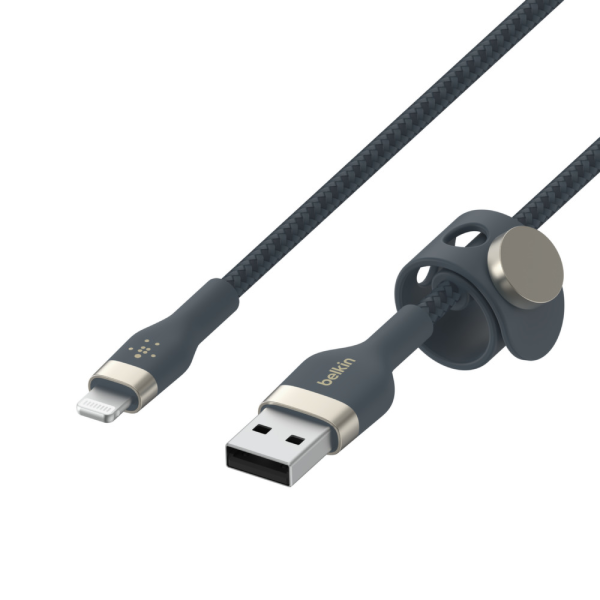 Kabel BoostCharge USB-A do Lightning silikonowy 3m, niebieski-16853173