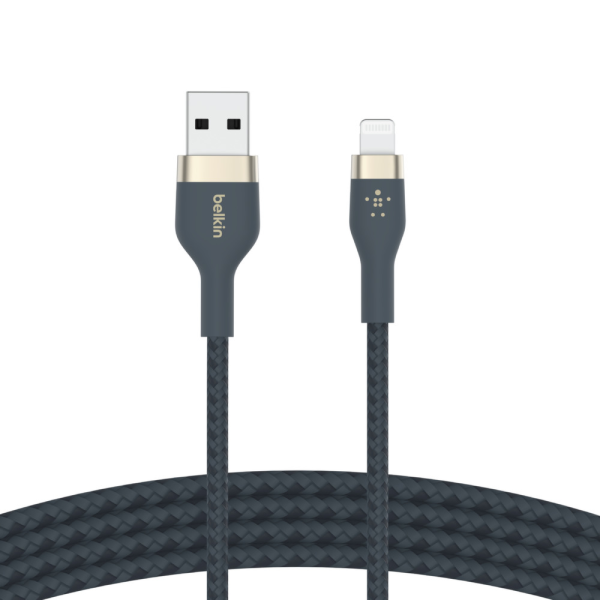 Kabel BoostCharge USB-A do Lightning silikonowy 3m, niebieski-16853176
