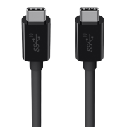 Kabel USB 3.1 USB-C/USB-C 100W 1m czarny