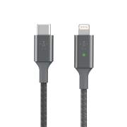 Kabel ładujący USB-C do light. szary