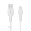 Belkin USB-A - Lightning silicone 2M White-1801087