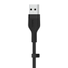 Belkin USB-A - USB-C silicone 1M Black-1801183