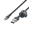 Kabel BoostCharge USB-A do Lightning silikonowy 3m, niebieski-1801319
