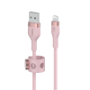 Kabel BoostCharge USB-A do Lightning silikonowy 3m, różowy-1801325