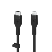 Belkin USB-C - Lightning silicone 2M Black