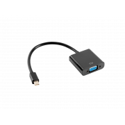 Kabel adapter Lanberg AD-0006-BK mini Displayport (M) -> VGA (F) czarny