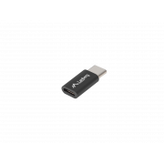 Adapter Lanberg USB type-C(M) - micro USB-B(F) czarny