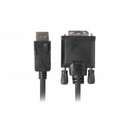 Kabel adapter Lanberg DisplayPort v1.2 - DVI-D (24+1) M/M 3m czarny Dual Link