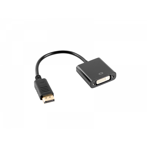 Kabel adapter Lanberg AD-0007-BK DisplayPort (M) -> DVI-D (F)(24+5) Dual Link