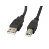 Kabel USB 2.0 Lanberg AM-BM Ferryt 1,8m czarny-1860787