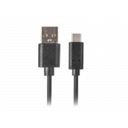 Kabel USB 2.0 Lanberg Type-C(M) - AM 0,5m czarny QC 3.0