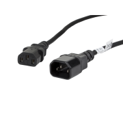 Przedłużacz kabla zasilającego Lanberg IEC 320 C13 -> C14 1,8m VDE czarny