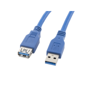 Przedłużacz USB 3.0 Lanberg AM-AF 1,8m niebieski