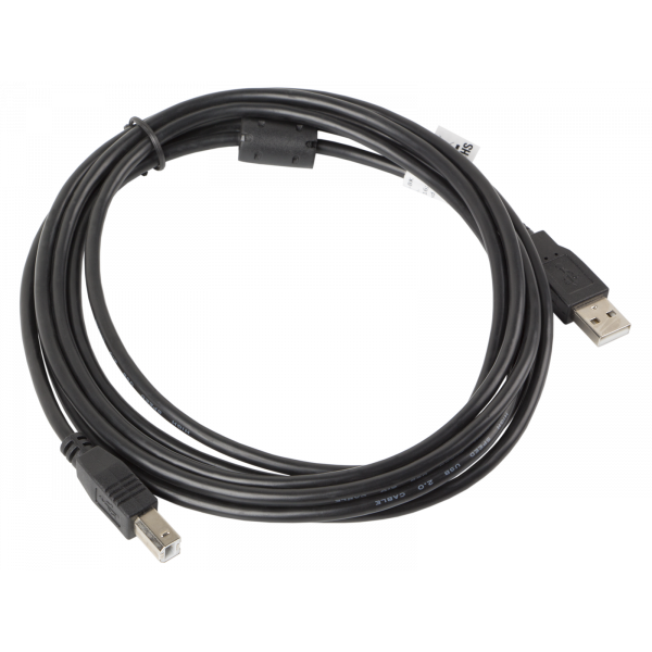Kabel USB 2.0 Lanberg AM-BM Ferryt 3m czarny
