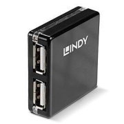 Hub USB 2.0 LINDY 4-portowy MiniUSB-B 4xUSB-A