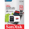KARTA SANDISK ULTRA ANDROID microSDXC 64 GB 100MB/s A1 Cl.10 UHS-I + ADAPTER-2063857
