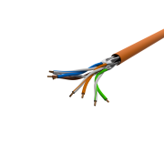 Kabel UFTP Lanberg kat. 6A 500m B2CA drut CU LSZH orange fluke passed