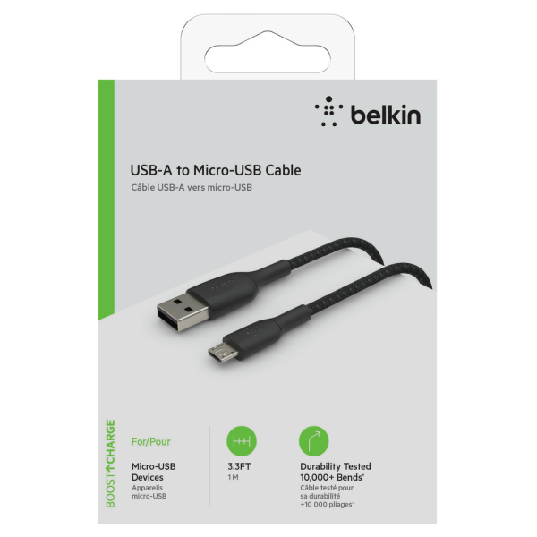 Belkin BoostCharge Micro-USB to USB-A Br, 1M BLK-21462226