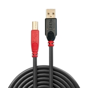 Kabel drukarkowy USB LINDY 2.0 A/M - USB B/M, Active Cable 15m Czarny