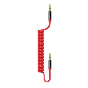 Kabel Audio Usams SJ256 Jack 3,5mm Spring 1,2m czerwony