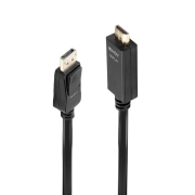 Kabel adapter LINDY DisplayPort - HDMI M/M 10.2G 2m czarny 4K UHD 30Hz