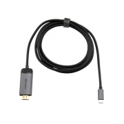 Kabel adapter Verbatim USB type-C(M) - HDMI(M) 1,5m (Thunderbolt 3) czarno-srebrny