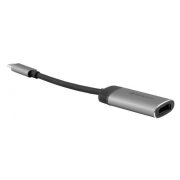 Kabel adapter Verbatim USB type-C(M) - HDMI(F) 0,1m czarno-srebrny