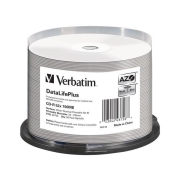 CD-R Verbatim 700MB DL+ AZO Thermal Printable Medi Disc No ID (cake 50)