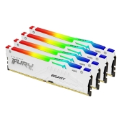 Kingston FURY DDR5 128GB (4x32GB) 5200MHz CL40 Beast White RGB